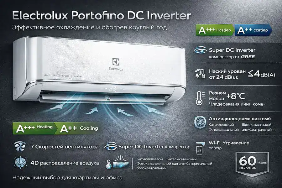 Кондиционер Electrolux Portofino DC Inverter